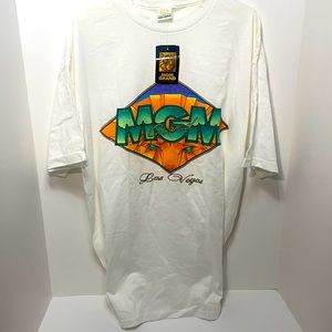 Vintage 1993 MGM Grand Las Vegas Hotel T-Shirt New With Tags! New Old Stock!